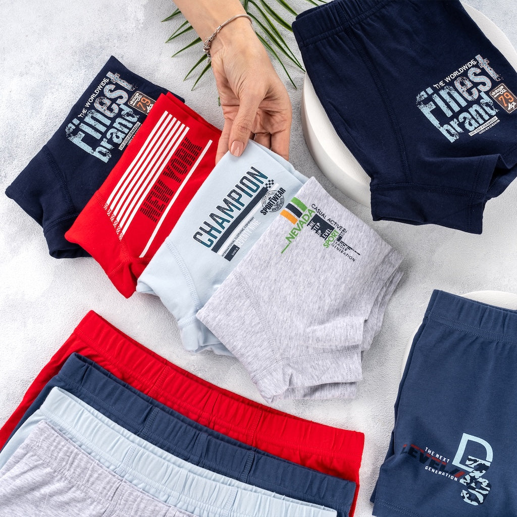 10 Jungen Boxershorts Unterhosen aus Baumwolle 92-170