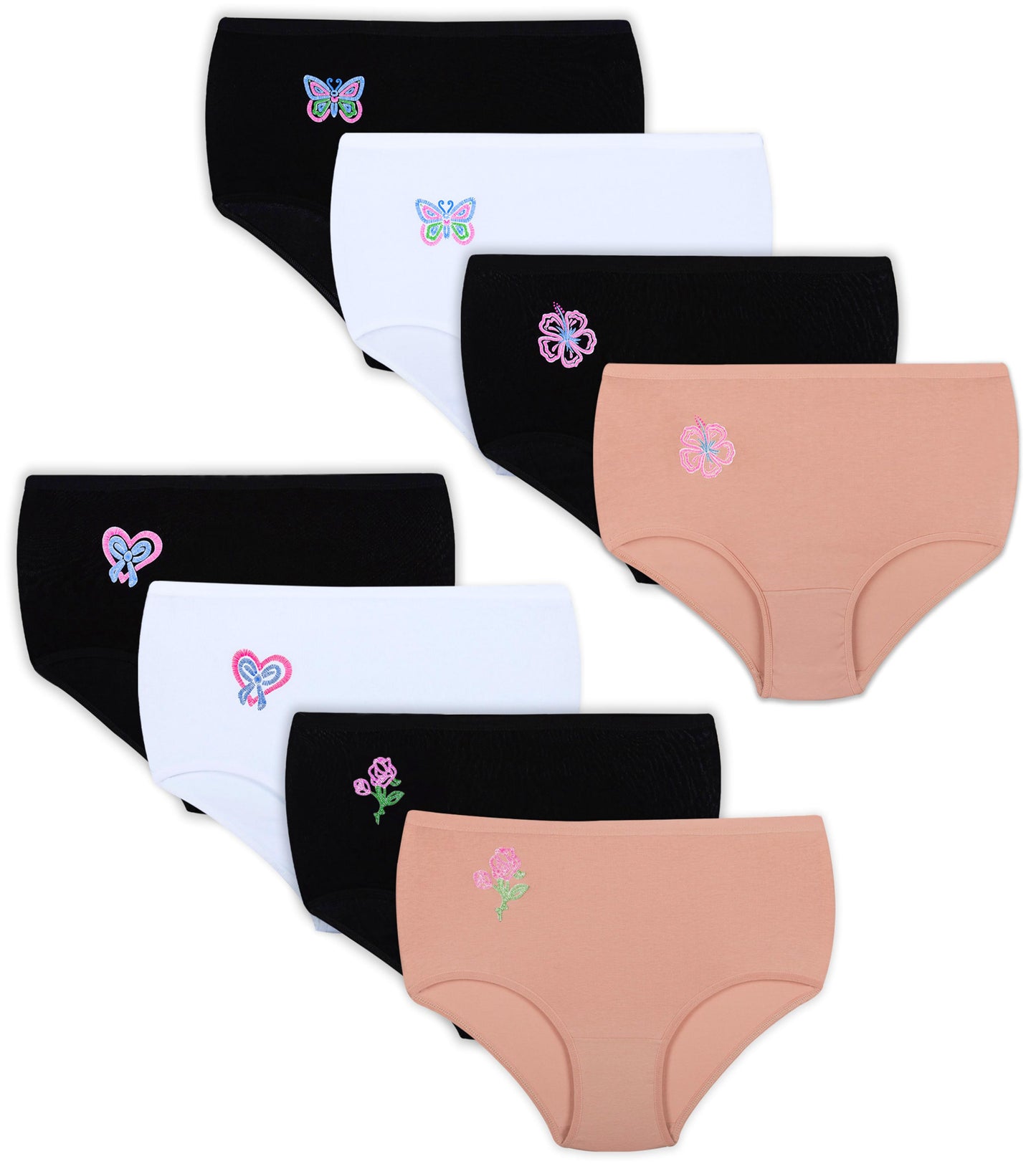 8er Set Taillen Slips - Mix - Bunt