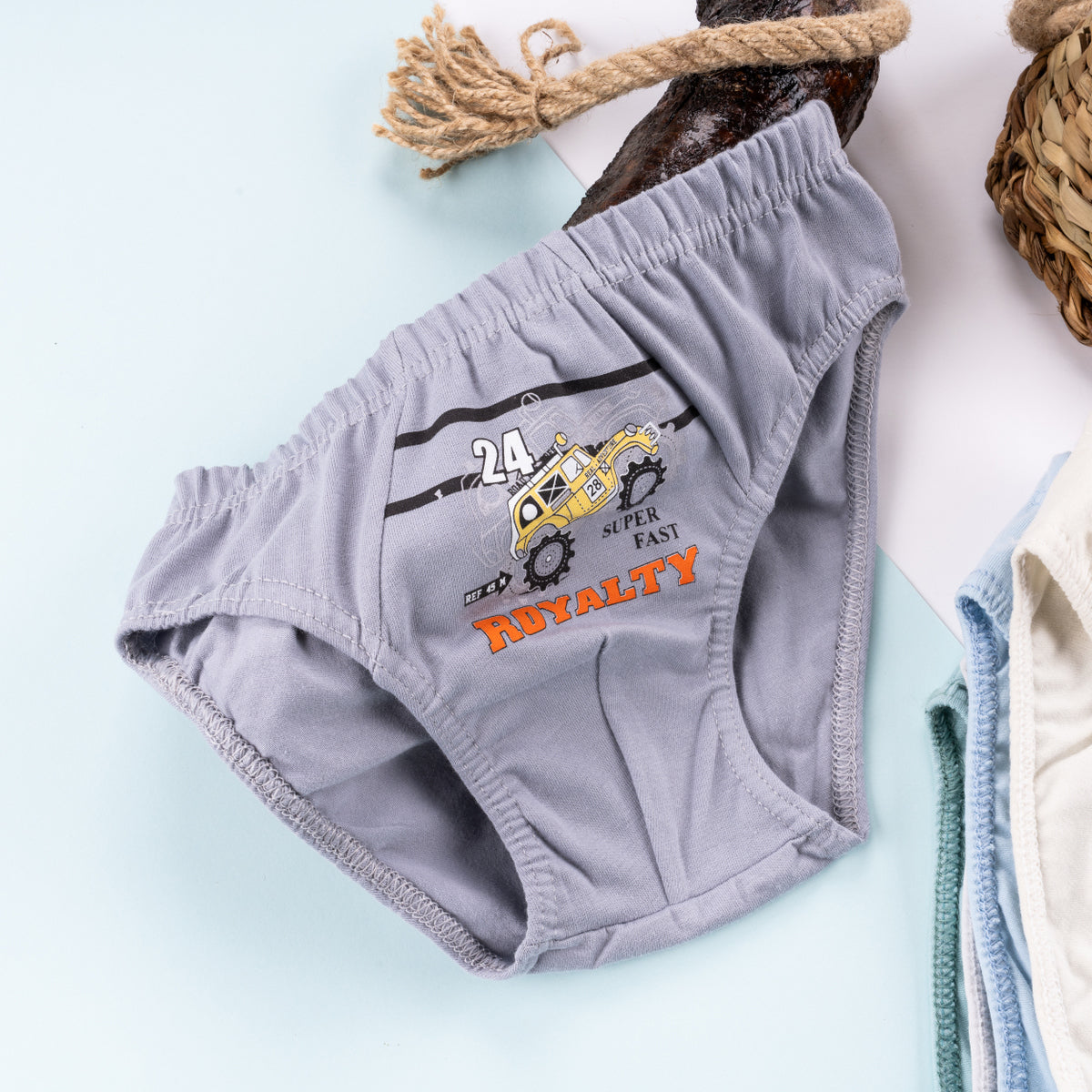 5er Set Jungen Slips - Rallye - Bunt