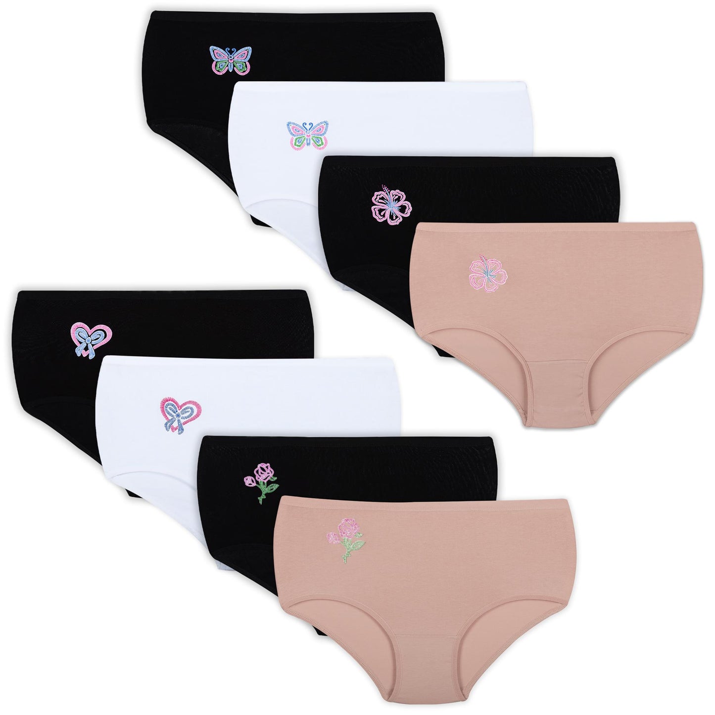8er Set Taillen Slips - Mix - Bunt
