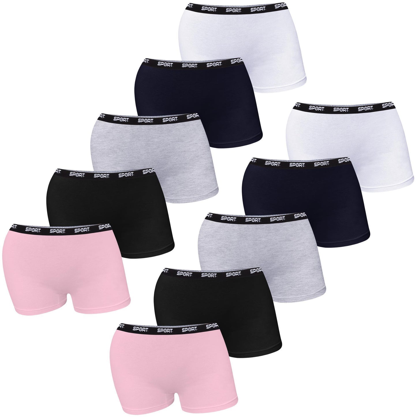 10er Set Mädchen Pantys - Sport - Bunt