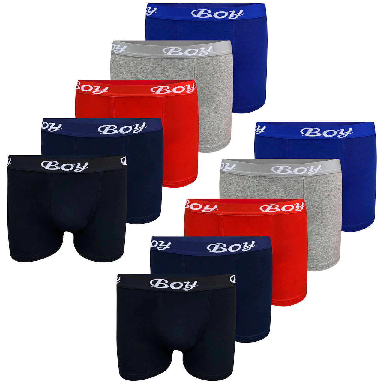10er Pack Jungen Boxershorts - BOY - Bunt