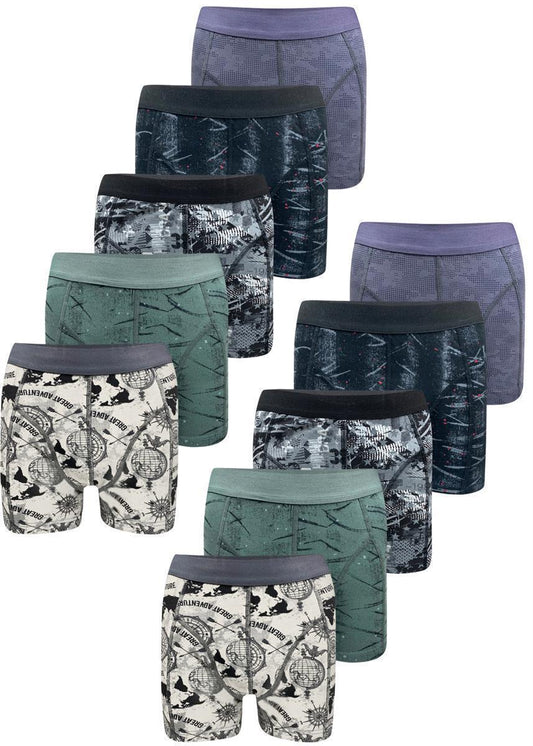 10er Set Boxershorts - Mix - Mehrfarbig