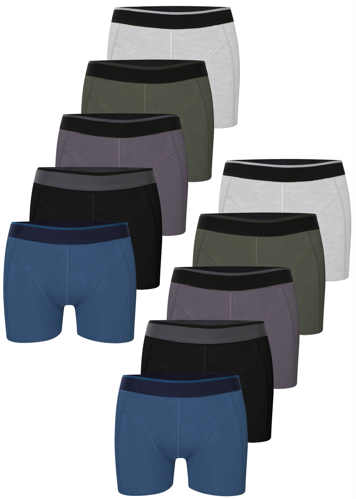 10er Set Boxershorts - Basics - Mehrfarbig