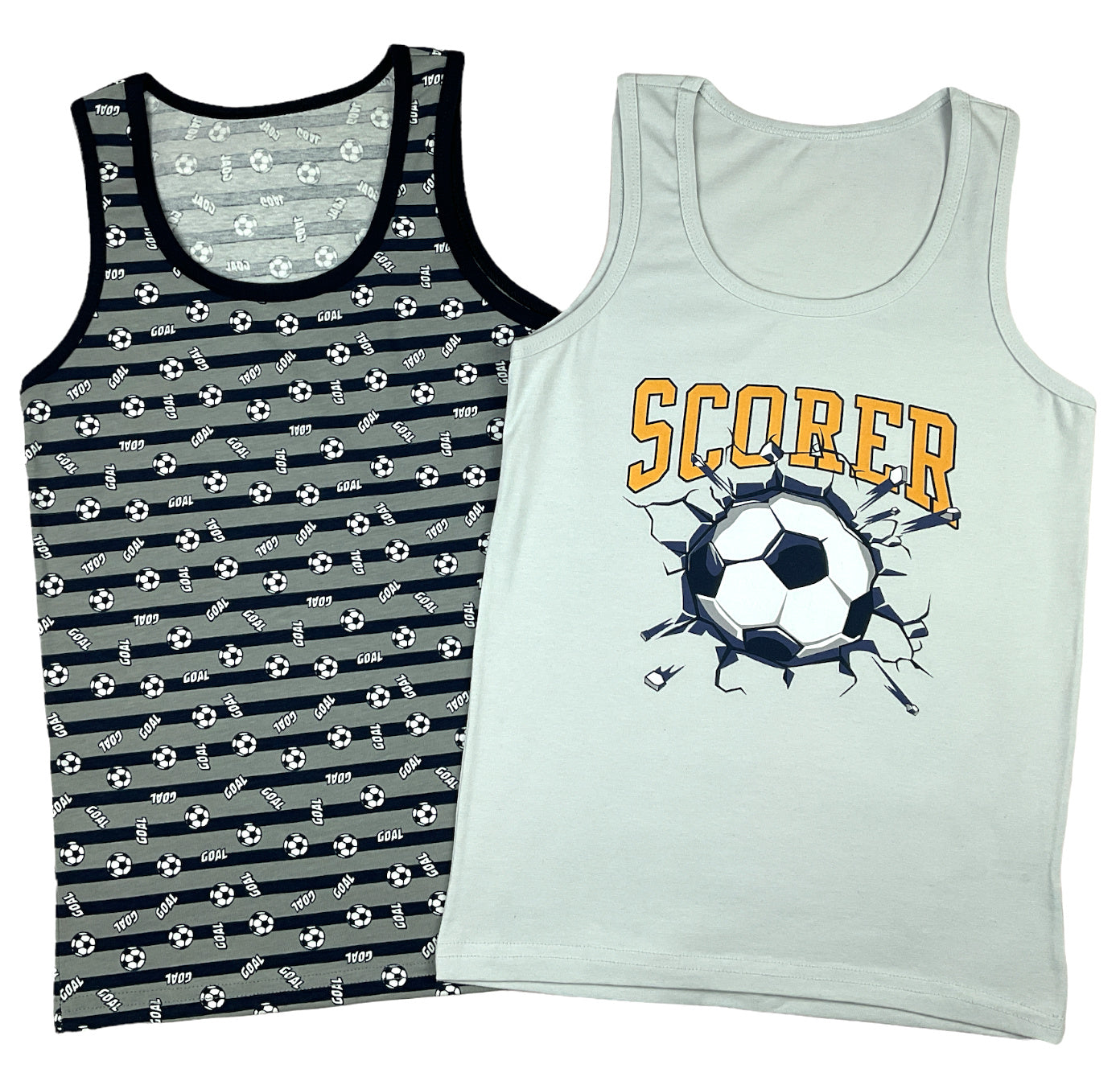 5er Set Jungen Unterhemden - Scorer - Bunt