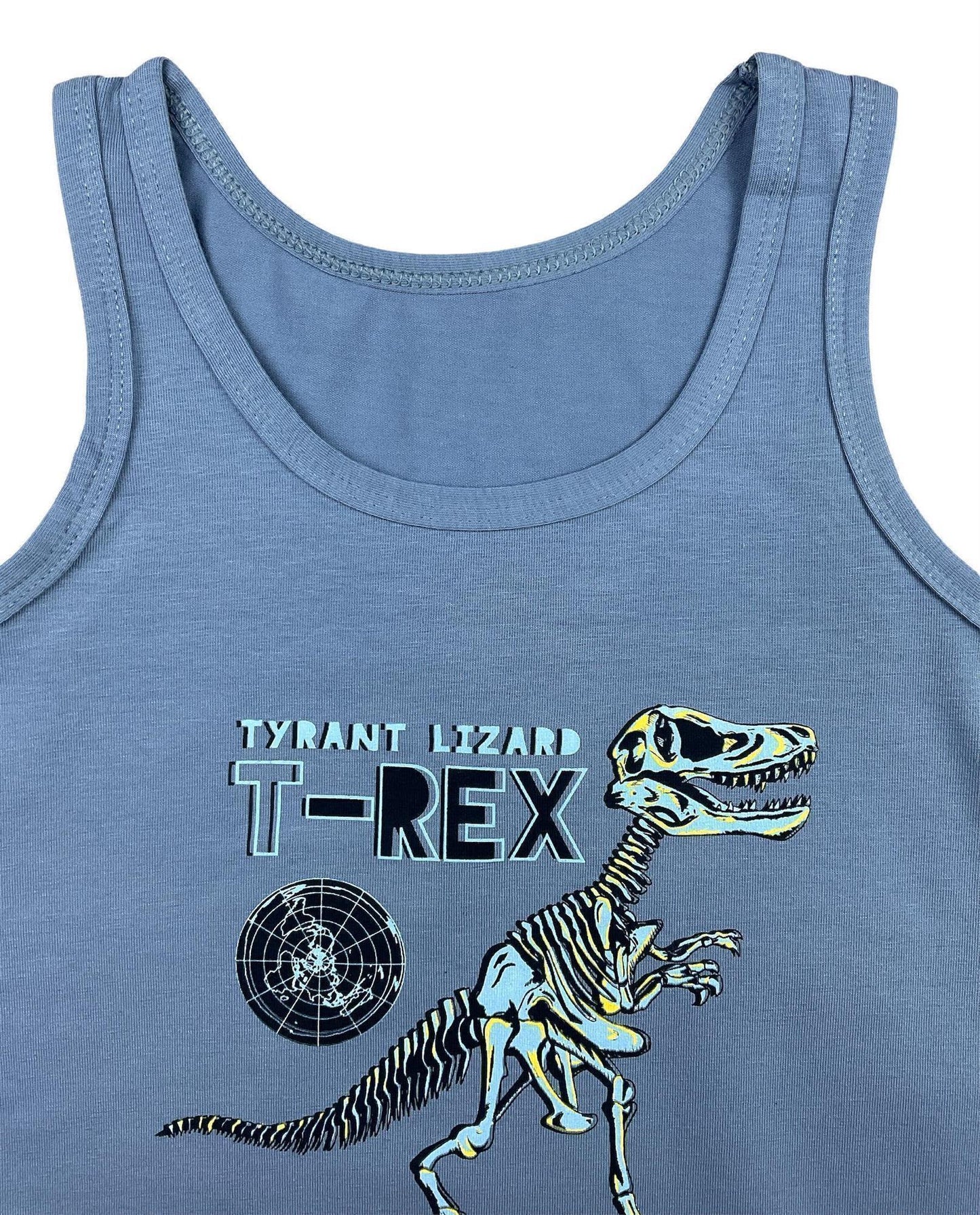 5er Set Jungen Unterhemden - T-Rex - Bunt