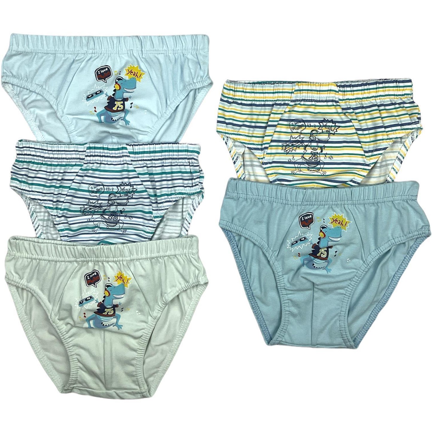 10er Set Jungen Slips - Dino - Bunt
