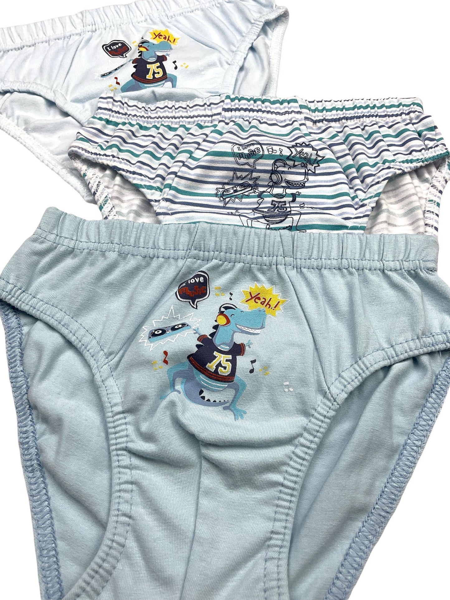 10er Set Jungen Slips - Dino - Bunt