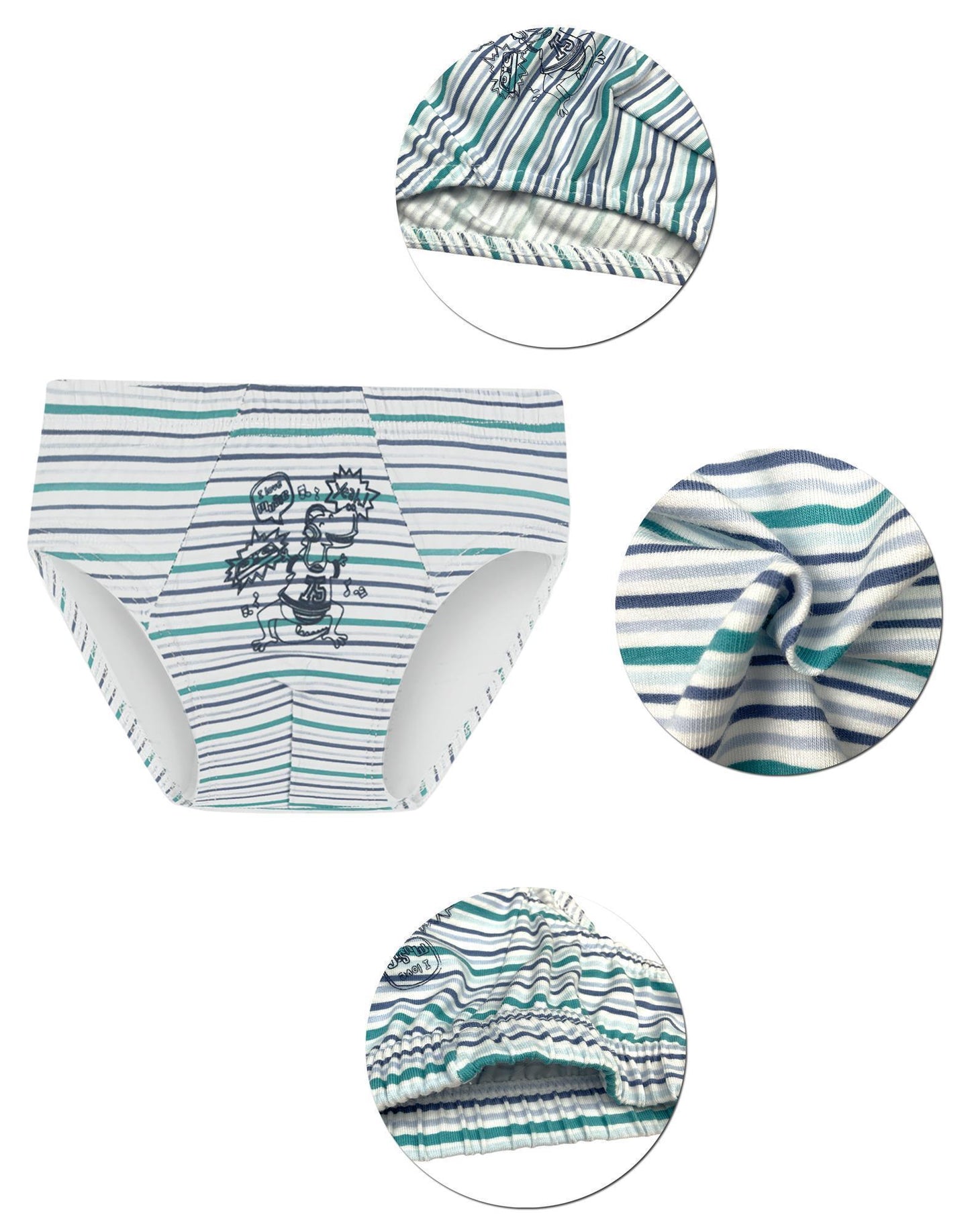 10er Set Jungen Slips - Dino - Bunt