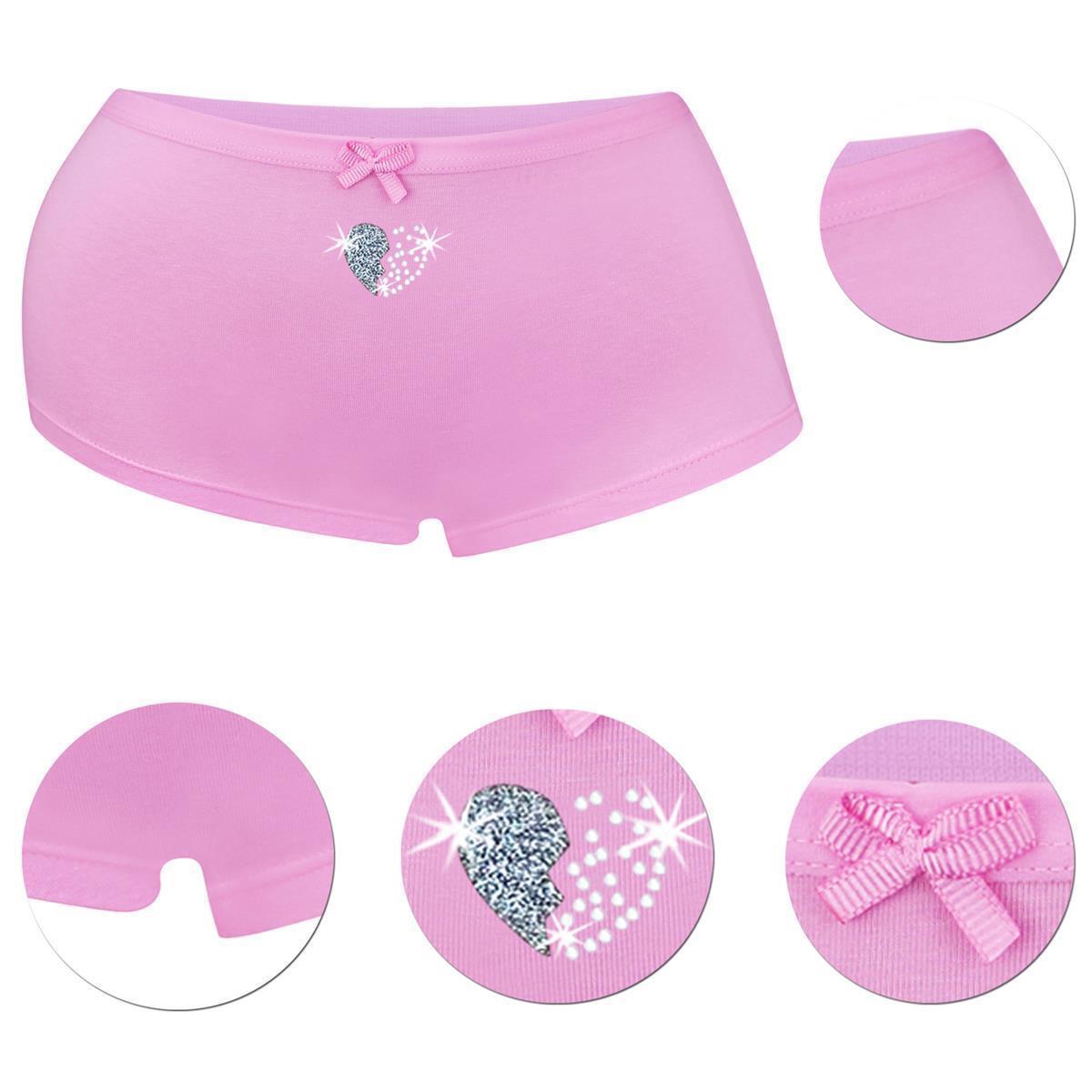 10er Set Mädchen Pantys - Strass - Mehrfarbig