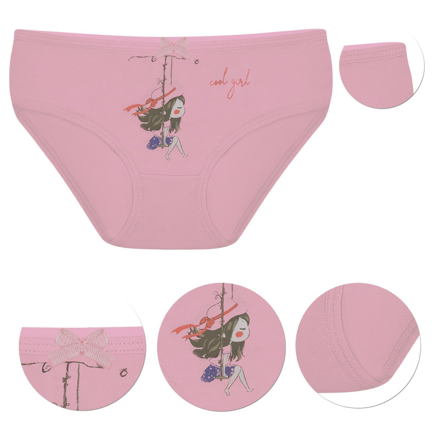 10 Mädchen Slips aus Baumwolle Unterhosen Gr.92-158