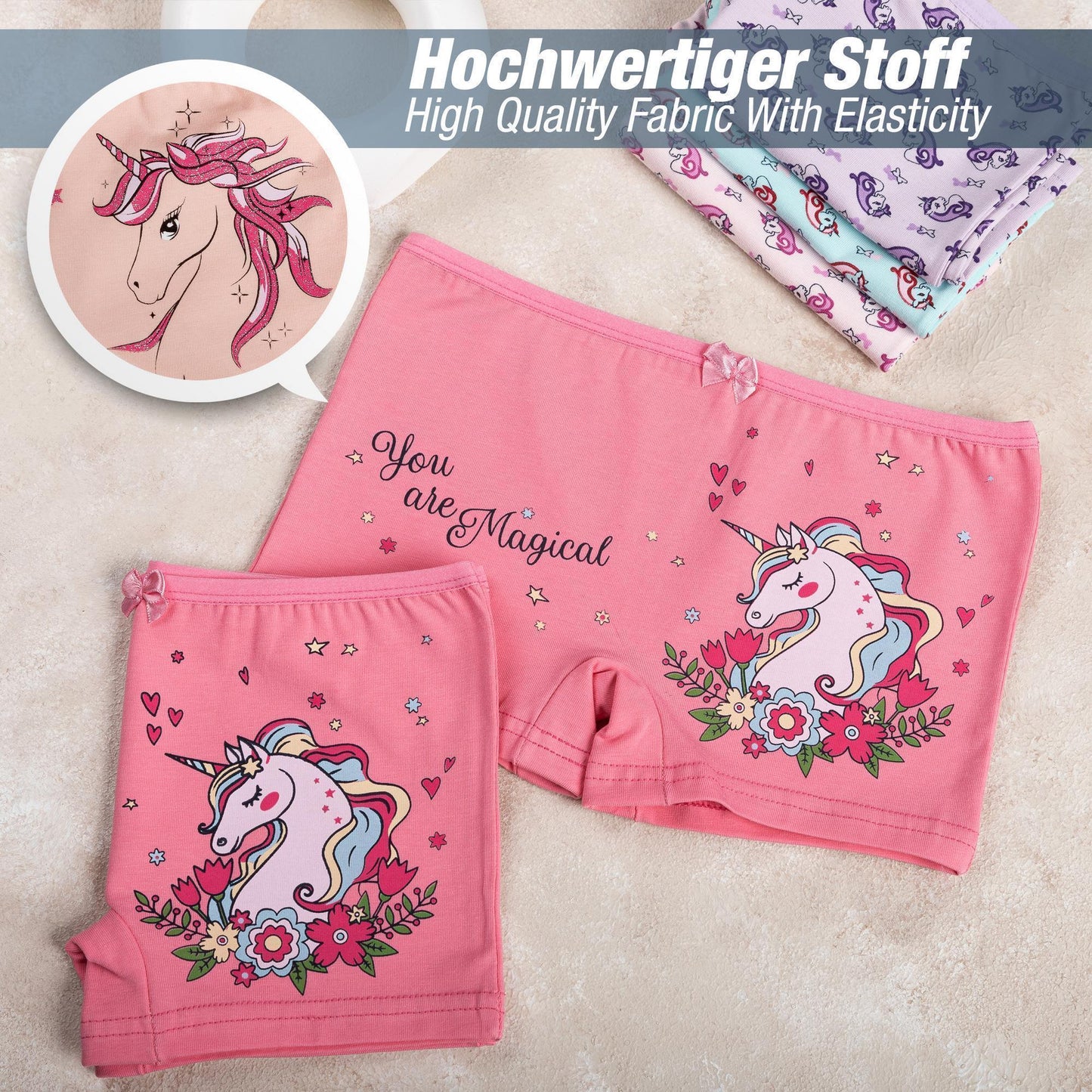10 Mädchen Pantys aus Baumwolle Unterwäsche Gr. 92-158