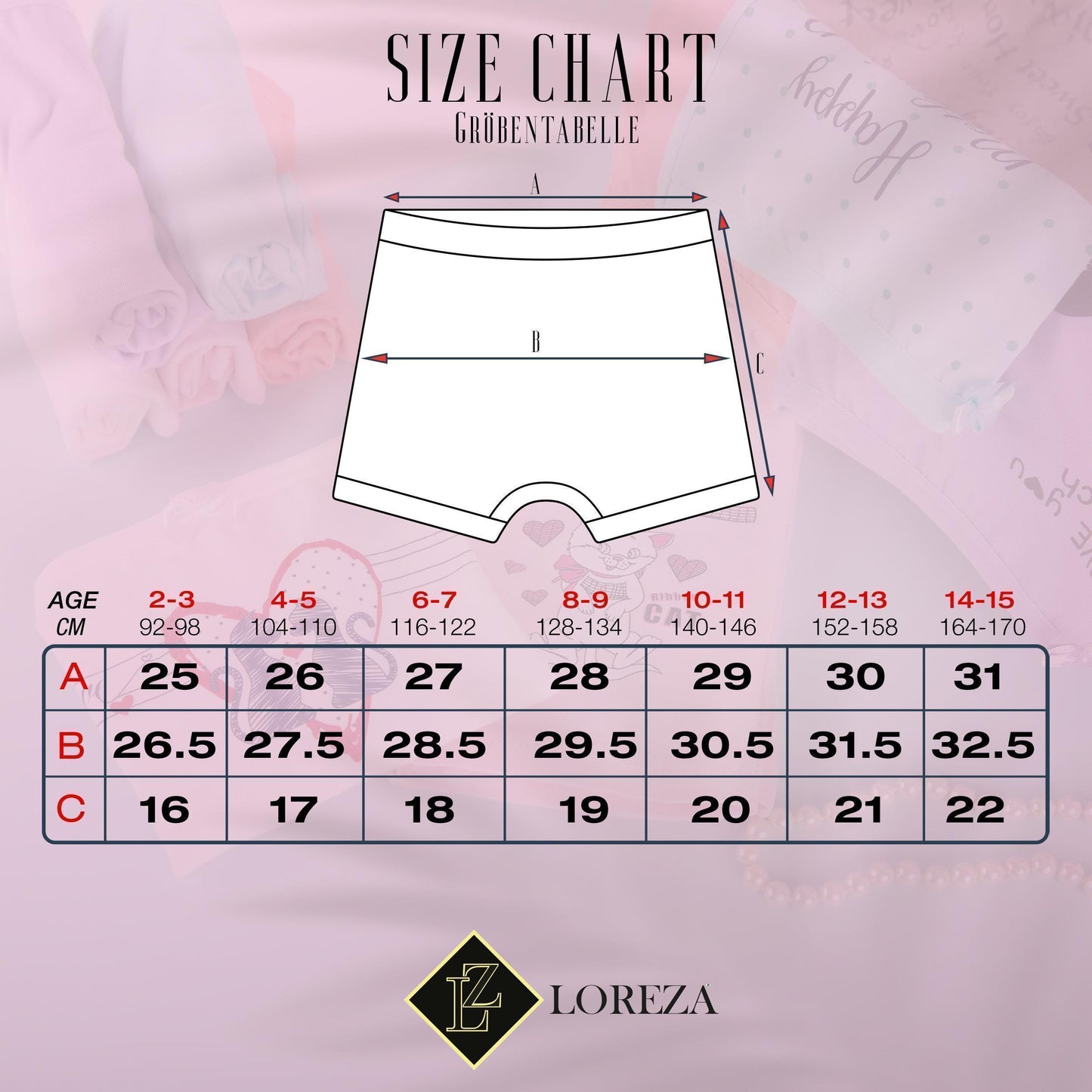 10er Set Mädchen Pantys - Katzen - Bunt