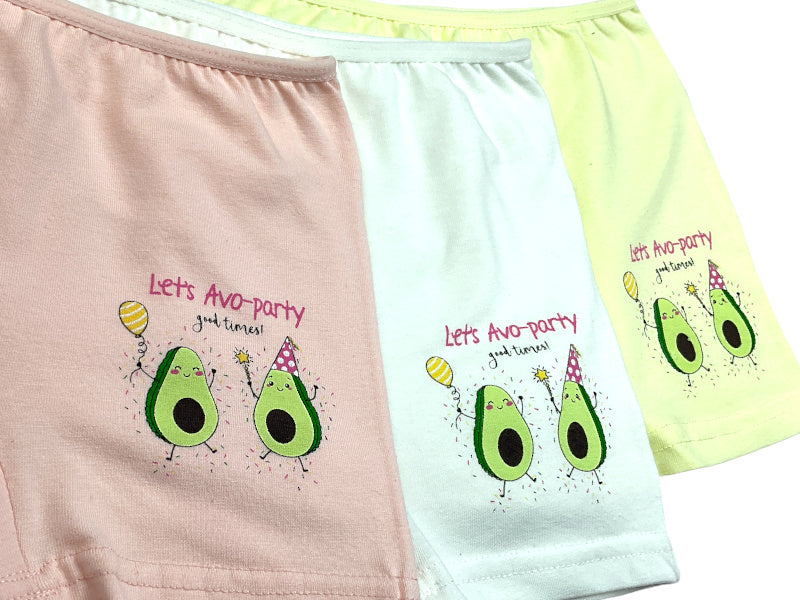 5 Mädchen Pantys aus Baumwolle - Avocado