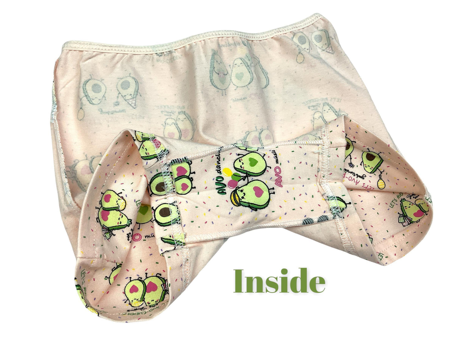 5 Mädchen Pantys aus Baumwolle - Avocado
