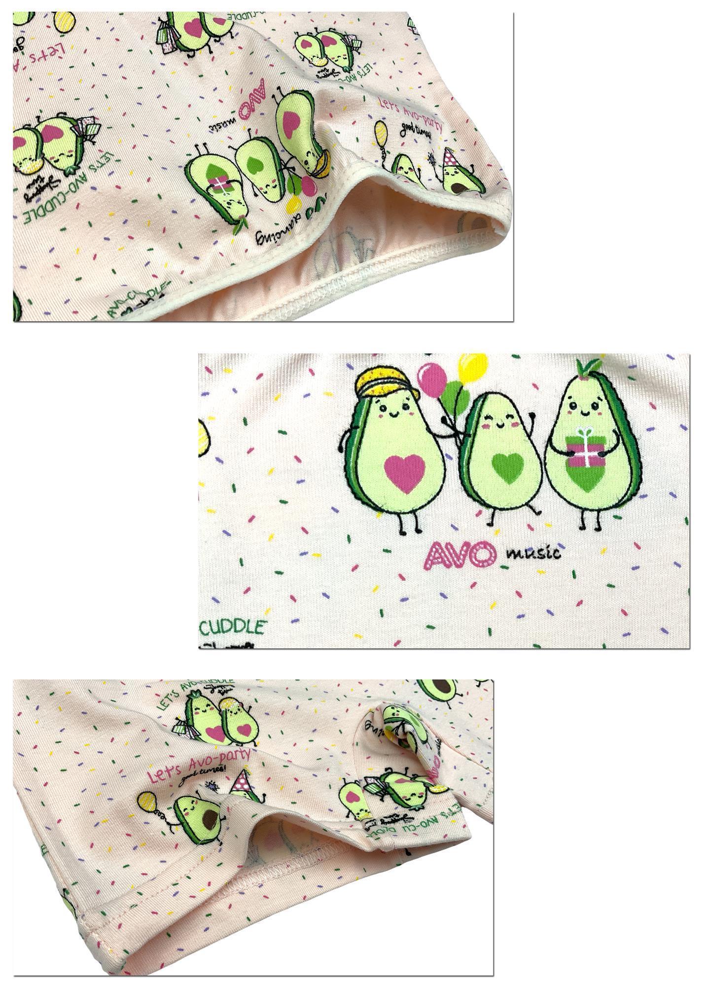5 Mädchen Pantys aus Baumwolle - Avocado