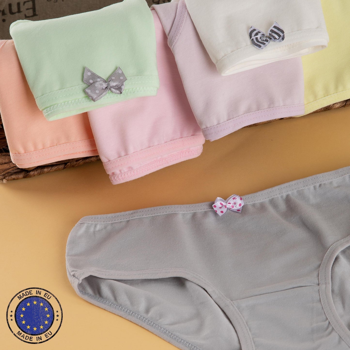 7er Set Mädchen Slips - Basics - Bunt