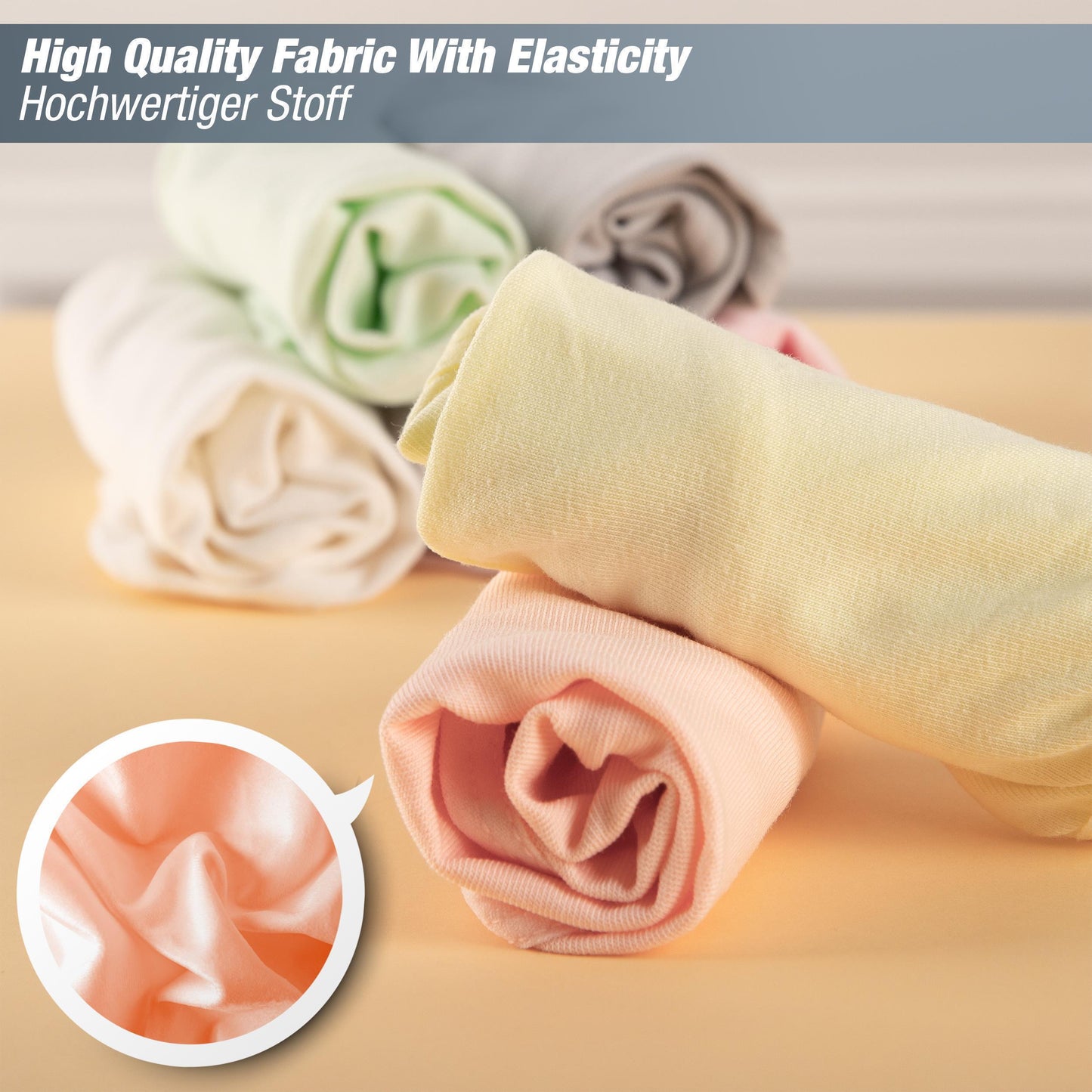 7er Set Mädchen Slips - Basics - Bunt