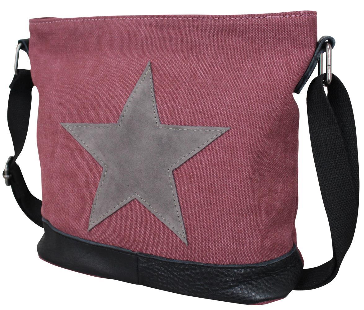 Stern Damen Umhängetasche Canvas