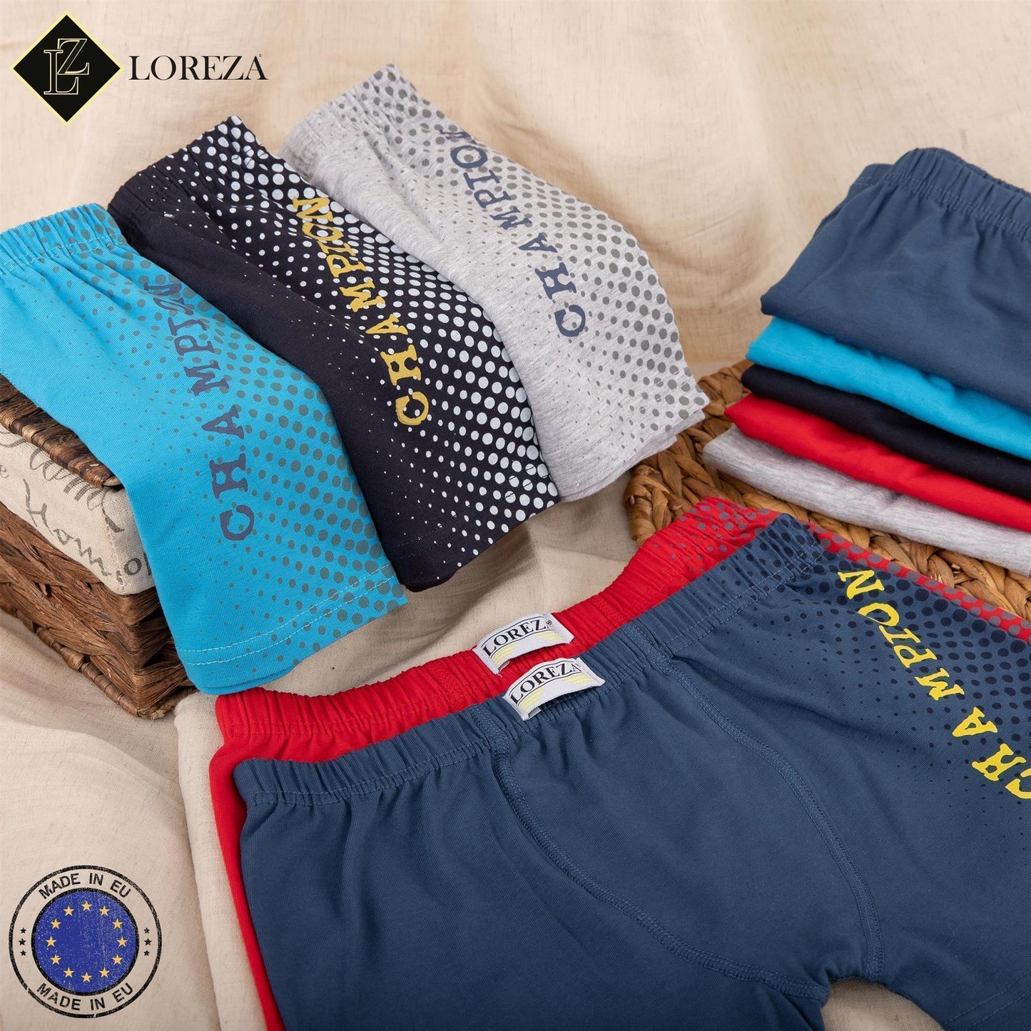 10er Set Jungen Boxershorts - Champion- Bunt