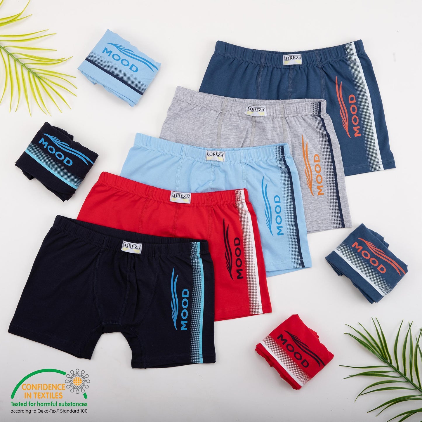 10 Jungen Boxershorts Unterhosen aus Baumwolle 92-170 - Mood