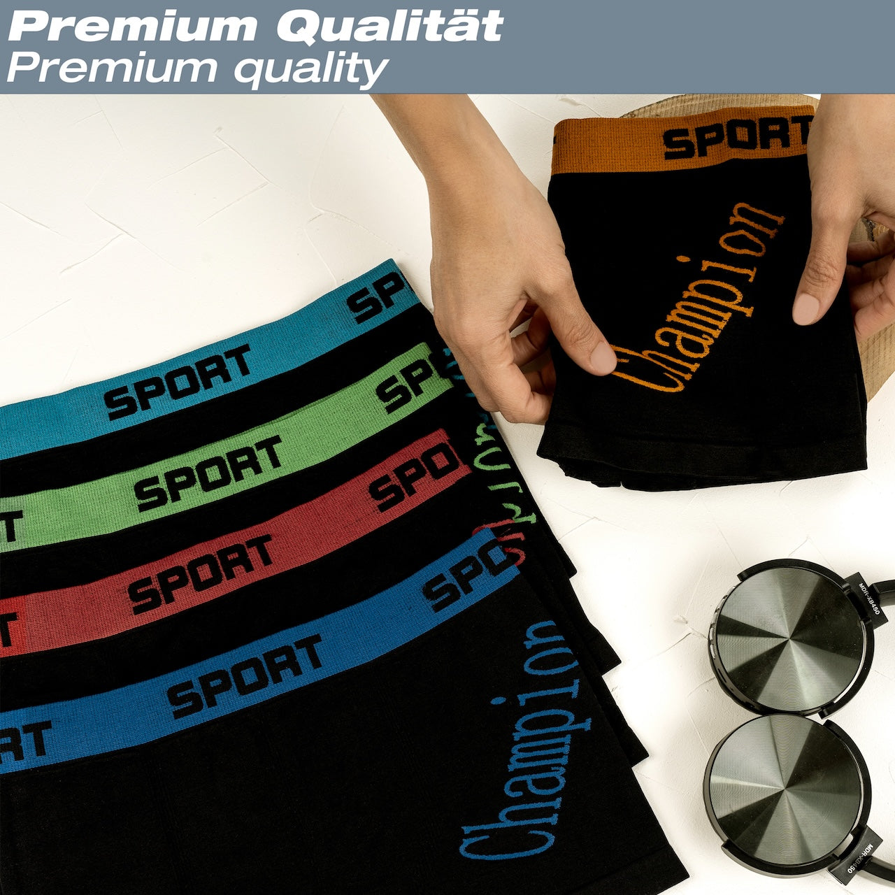 10er Set Jungen Boxershorts - Champion - Bunt