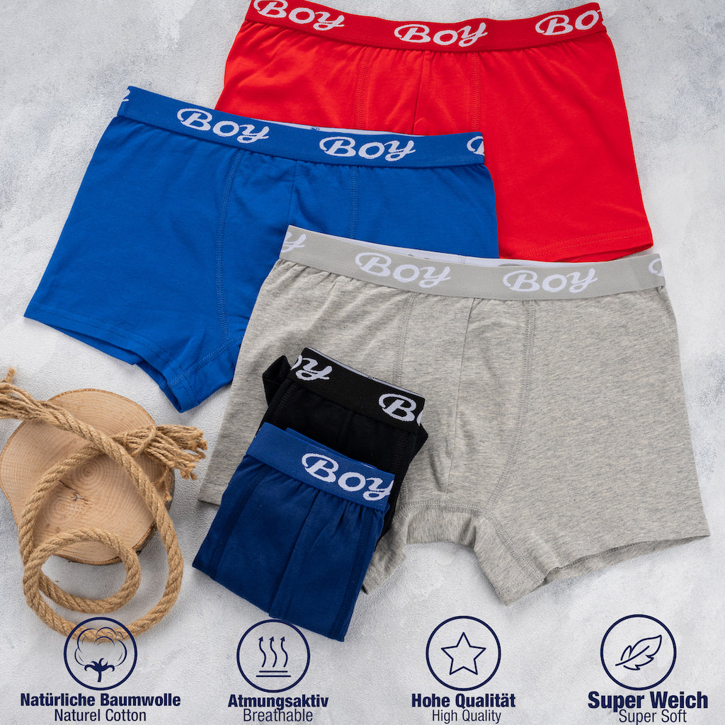10er Pack Jungen Boxershorts - BOY - Bunt