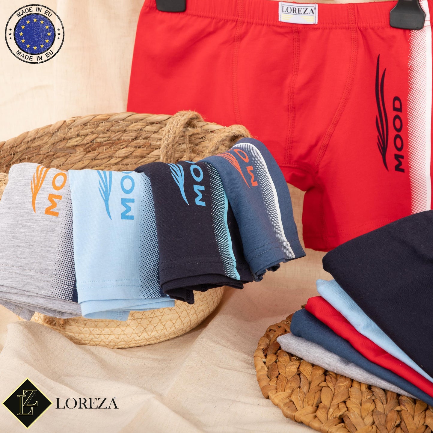 10 Jungen Boxershorts Unterhosen aus Baumwolle 92-170 - Mood