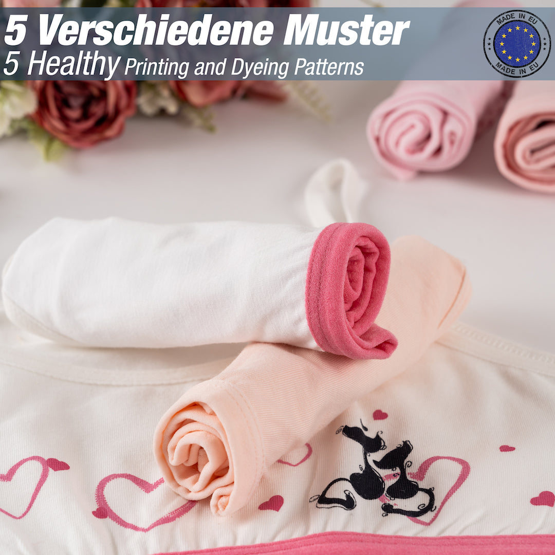 5er Set Mädchen Bustier BH - Mix - Bunt