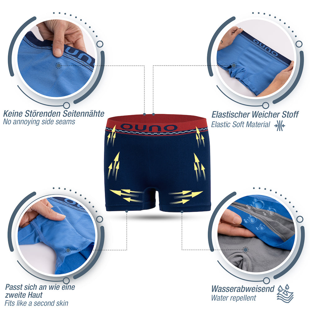 10er Set Jungen Boxershorts - Kariert - Bunt