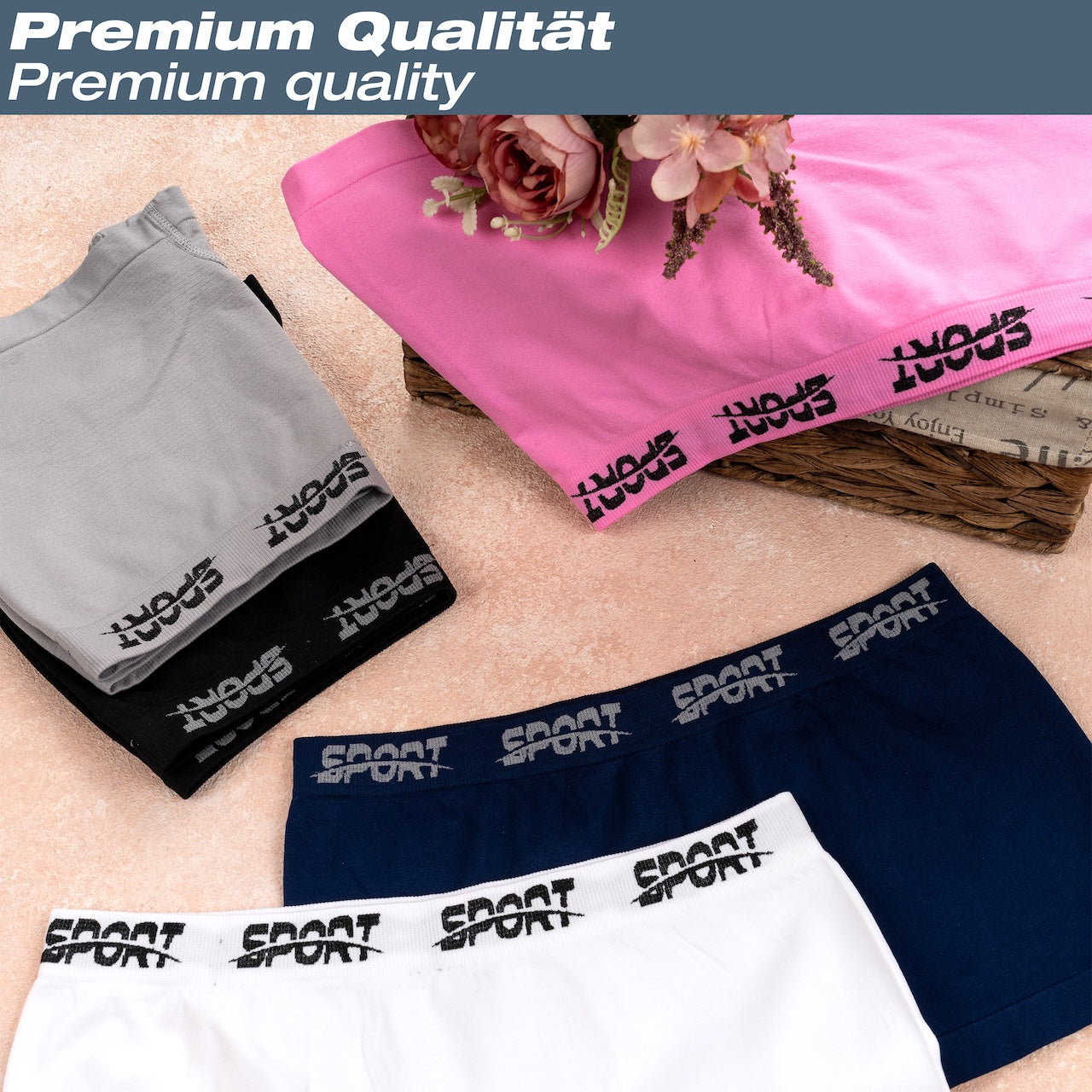 10er Set Mädchen Pantys Boxershorts - Sport