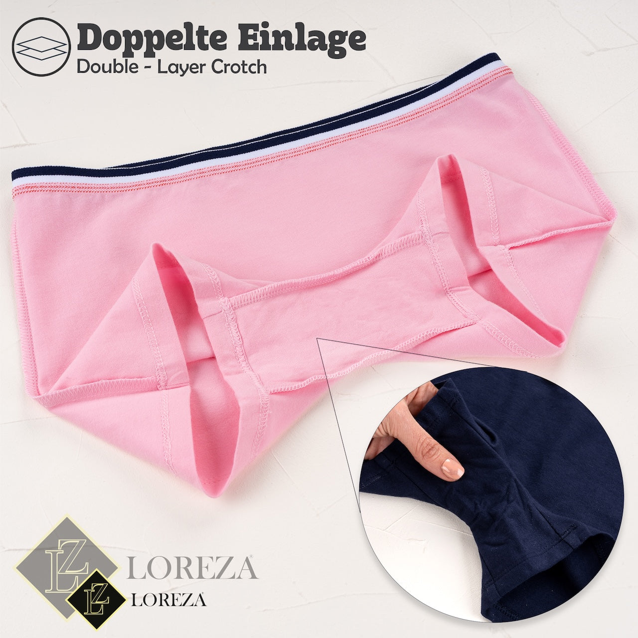 10er Set Pantys Boxershorts - Streifen