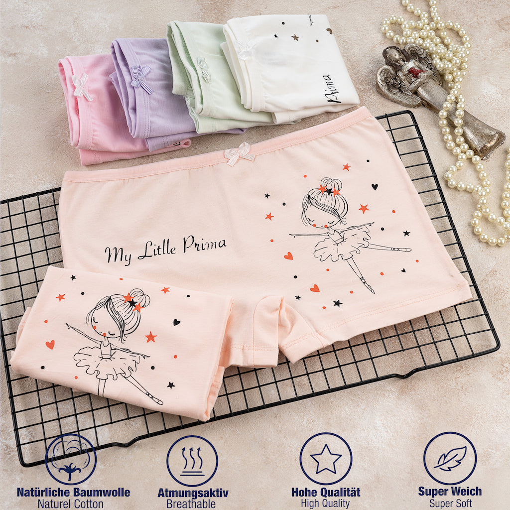 10 Mädchen Pantys Baumwolle - Princess