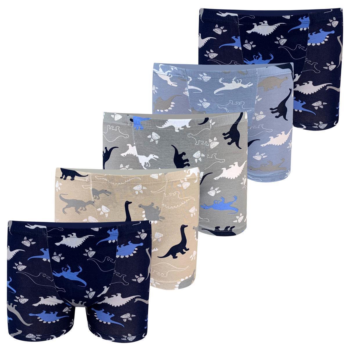 10er Set Jungen Boxershorts - Dinosaurier- Bunt