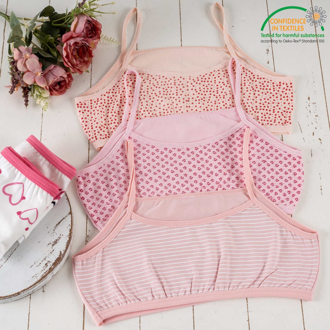 5er Set Mädchen Bustier BH - Mix - Bunt