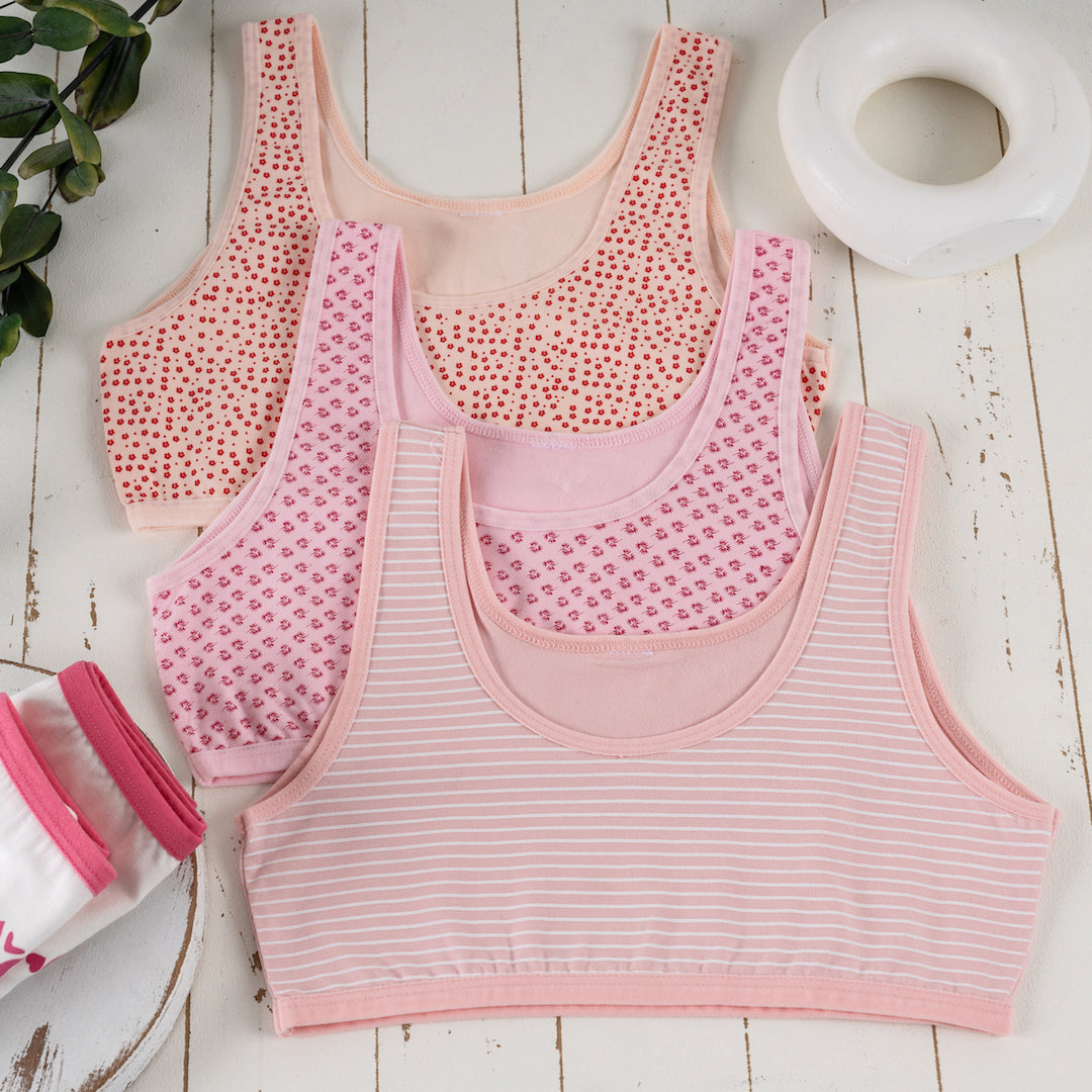 5er Set Mädchen Bustier BH - Mix - Bunt