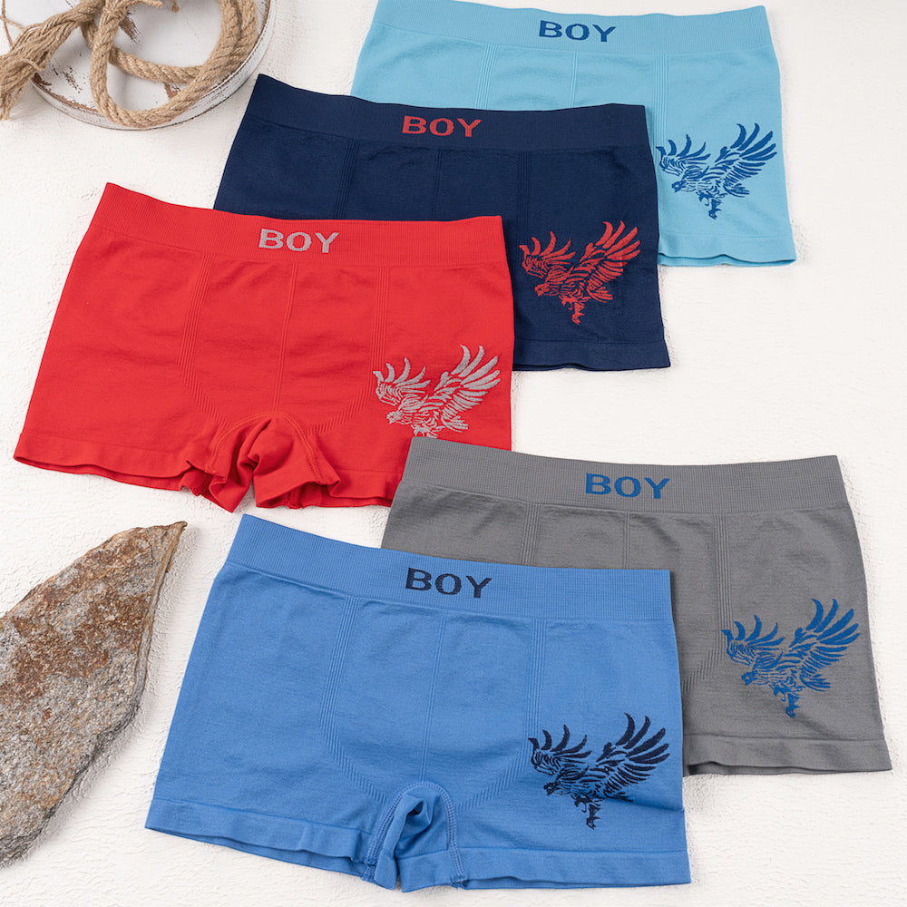 10er Set Jungen Boxershorts - Adler - Bunt