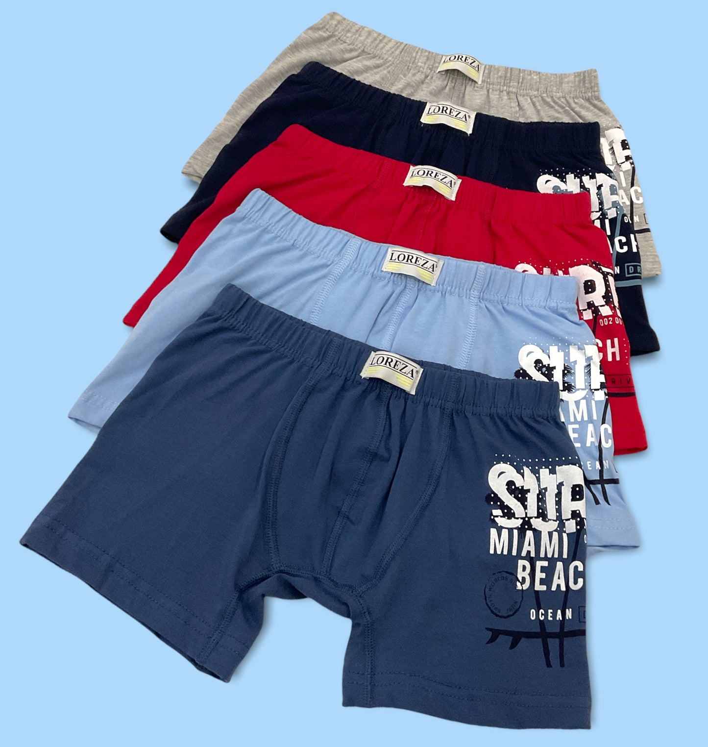 10er Pack Jungen Boxershorts - Surf - Bunt