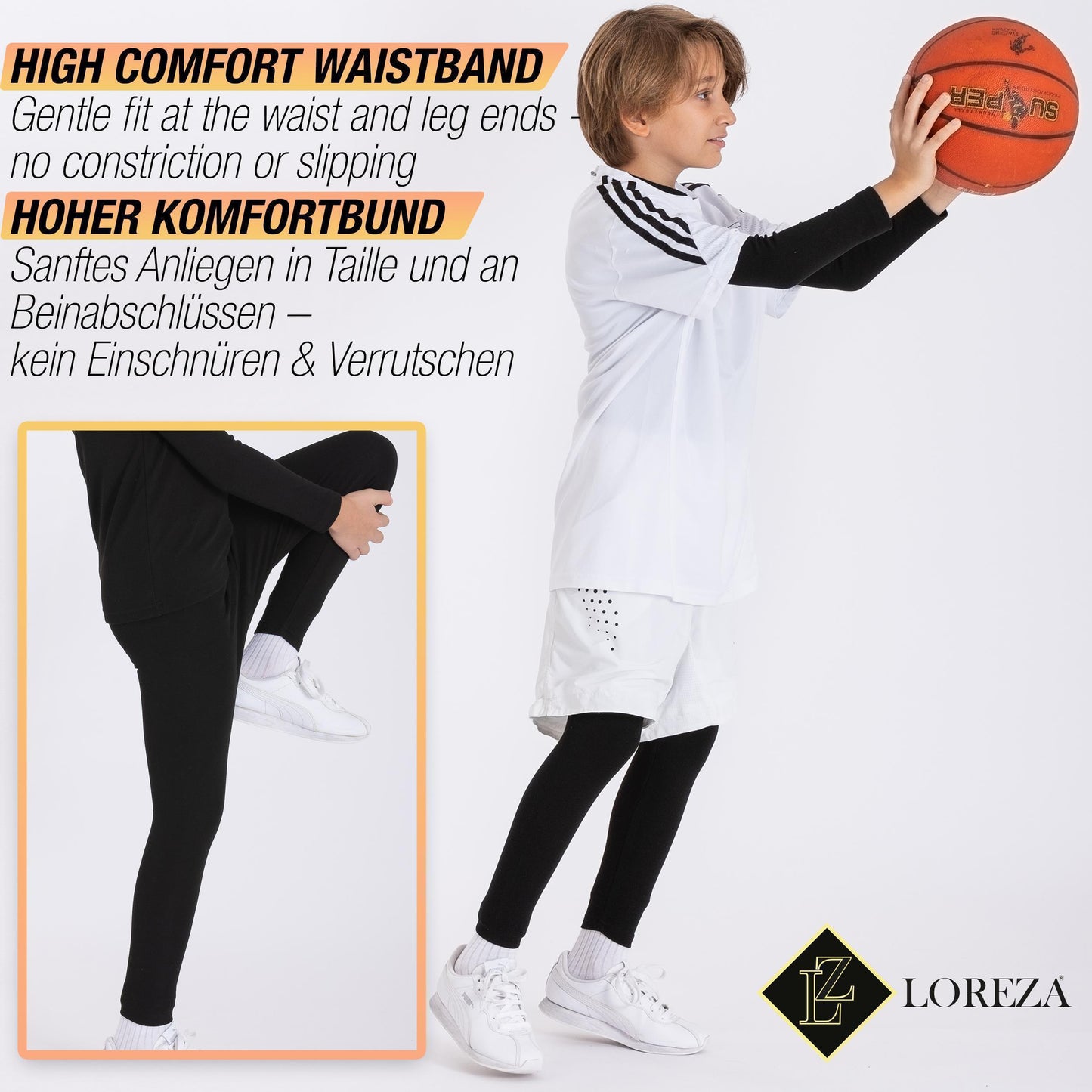 2 Kinder Jungen Mädchen THERMO Leggings Unterwäsche mit Fleece warm