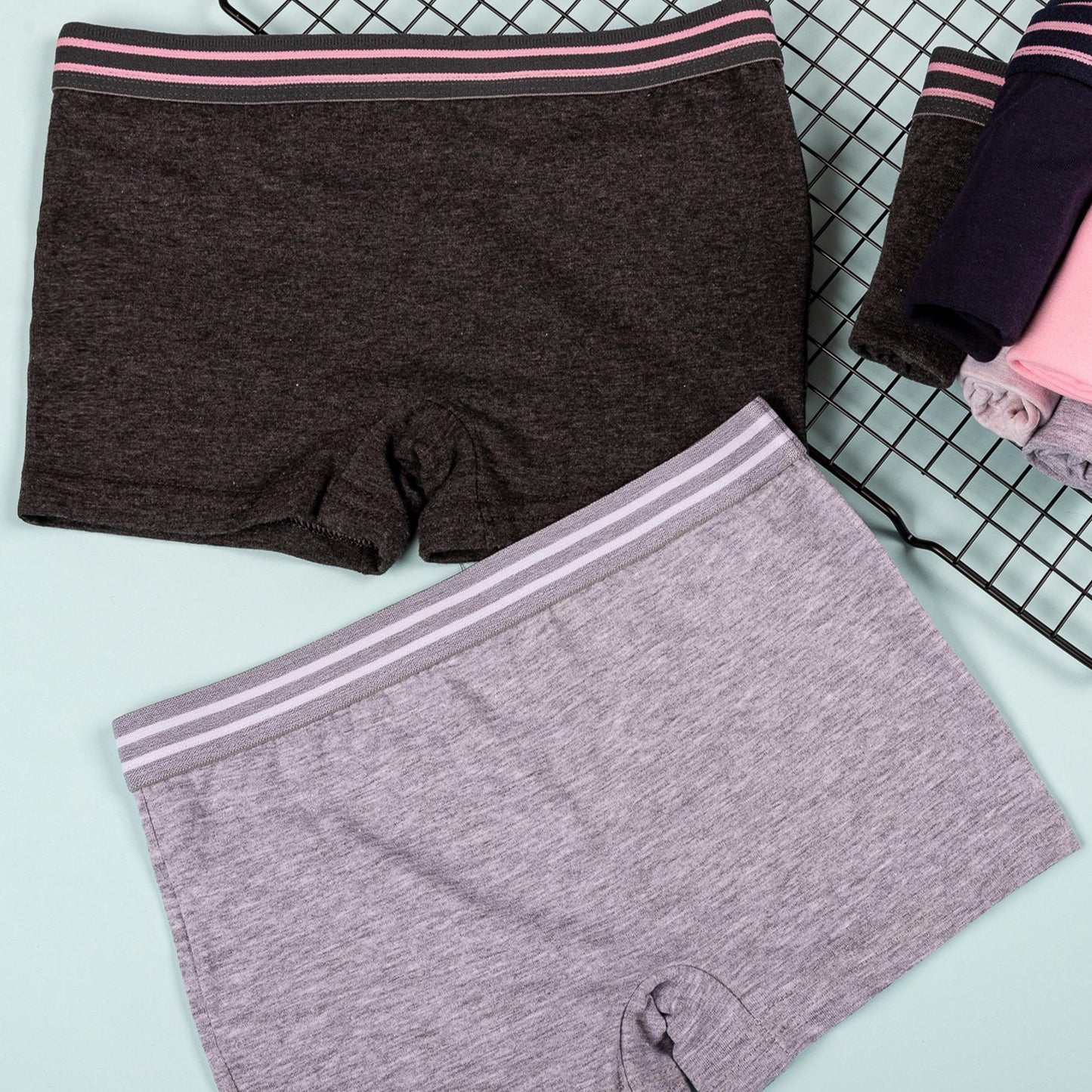 10er Set Pantys Boxershorts - Streifen