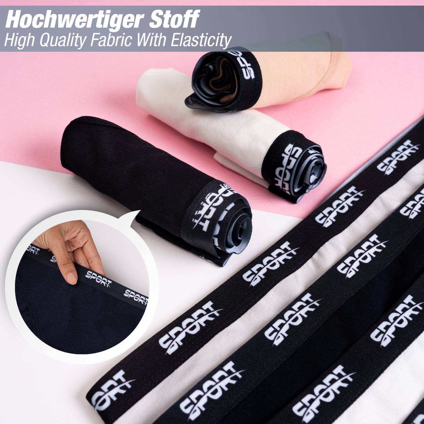 7er Set Slips - Sport - Bunt