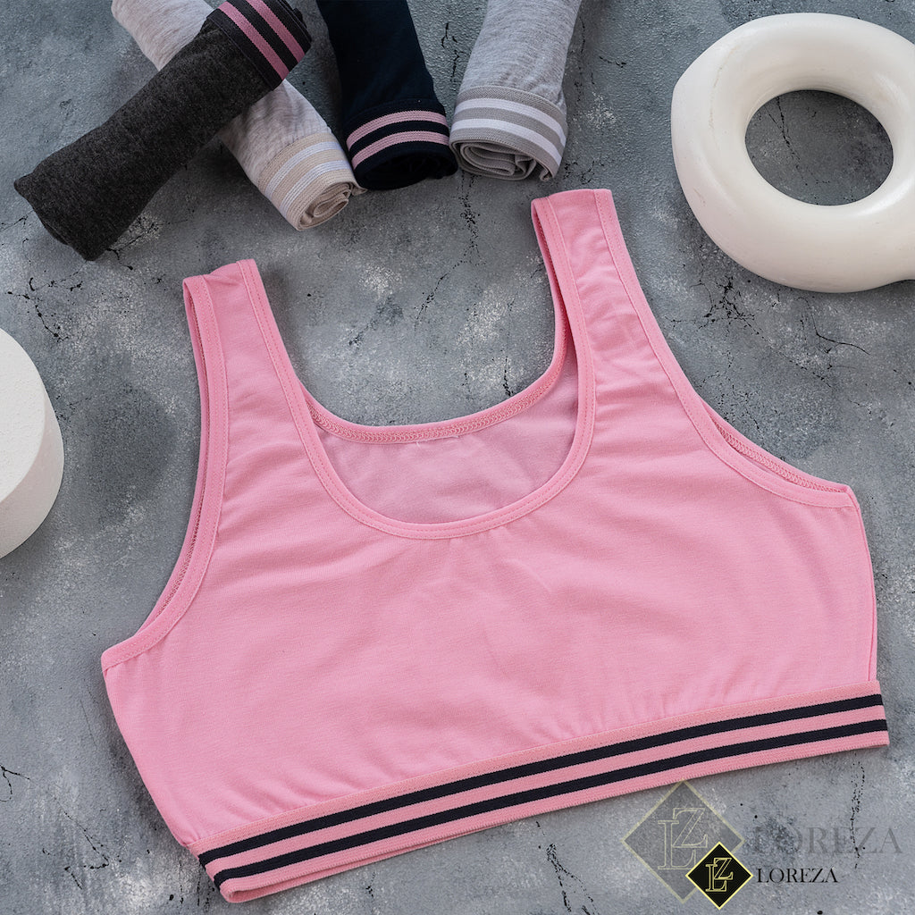 5er Set Mädchen Bustier - Streifen - Bunt