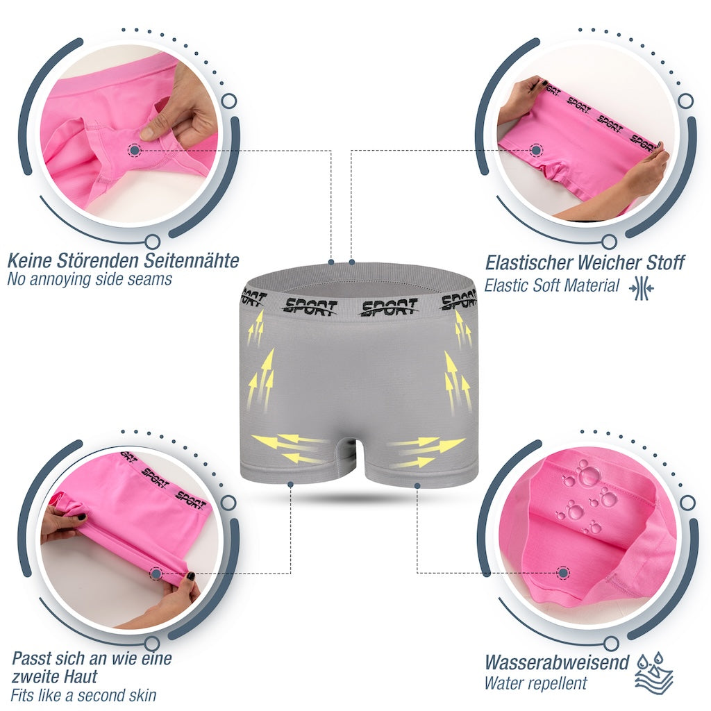 10er Set Mädchen Pantys Boxershorts - Sport