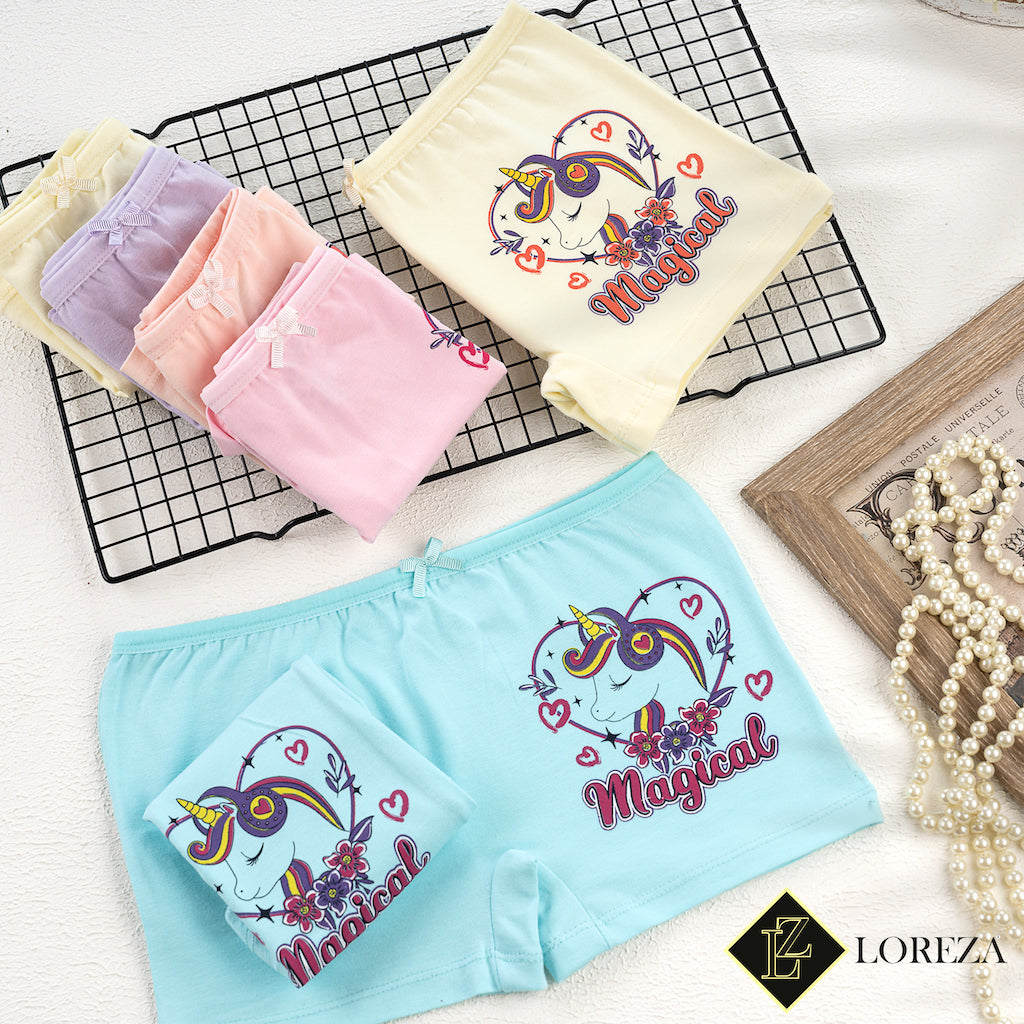 10 Mädchen Pantys Baumwolle - Unicorn