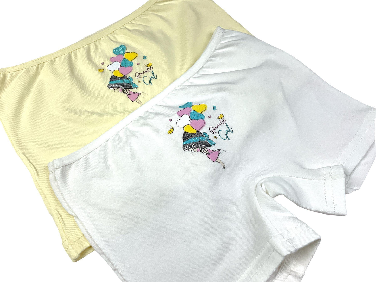 5er Set Mädchen Pantys - Herz - Bunt