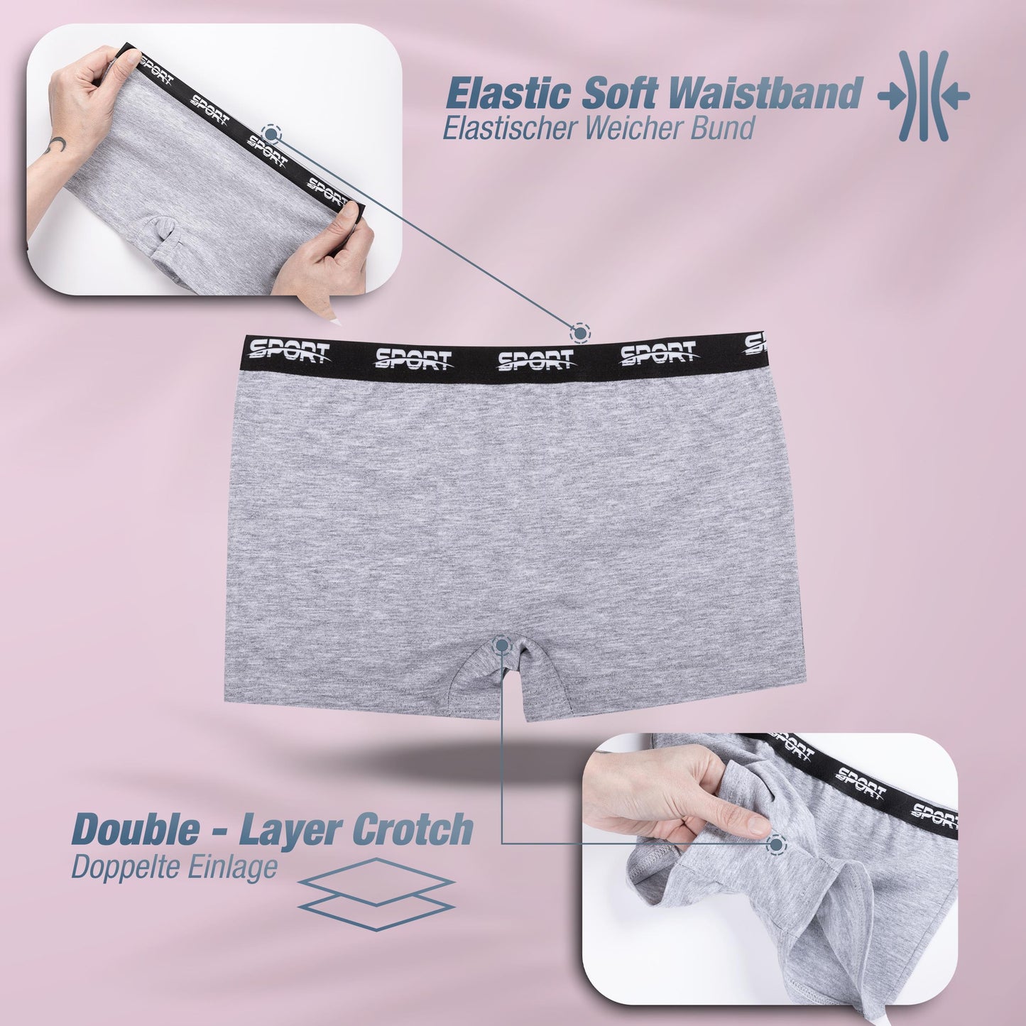 10er Set Mädchen Pantys - Sport - Bunt