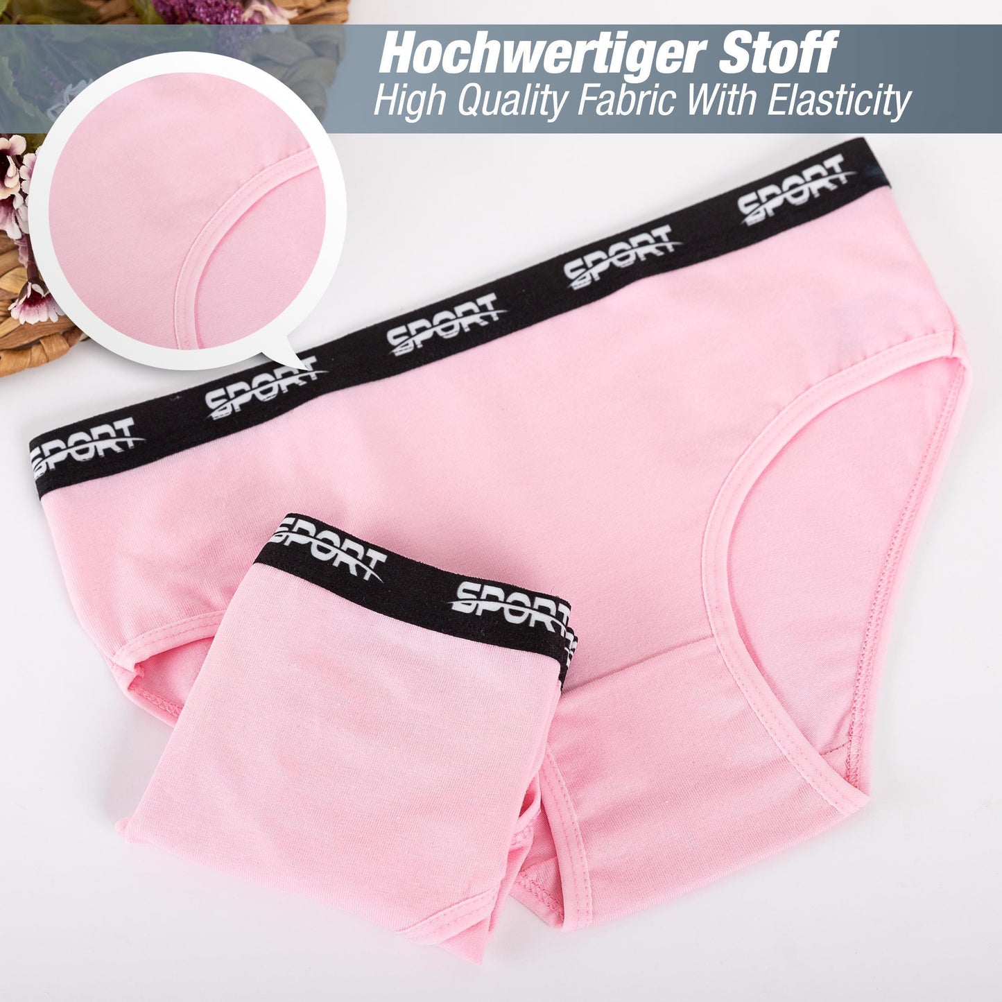 10er Set Mädchen Slips - Sport - Bunt