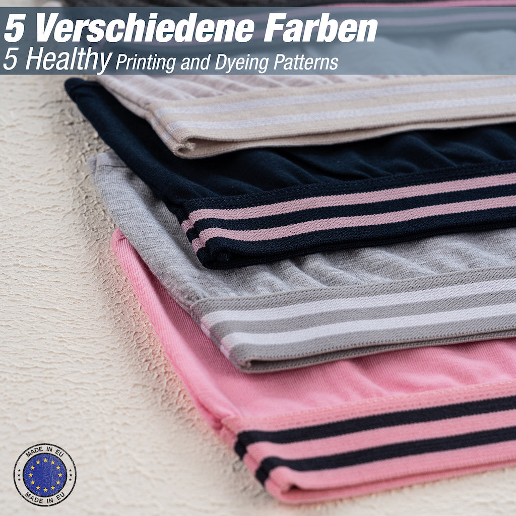 5er Set Mädchen Bustier - Streifen - Bunt