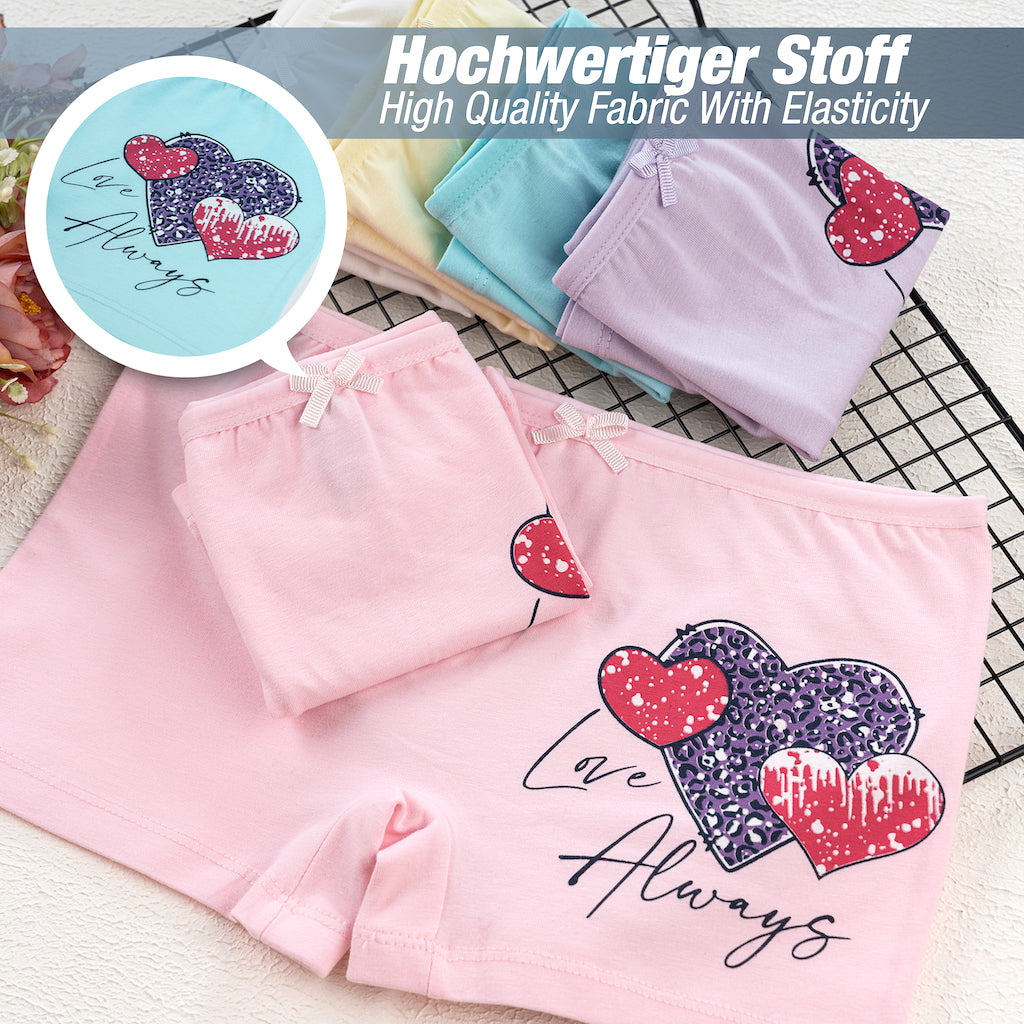 10 Mädchen Pantys Baumwolle - Herz
