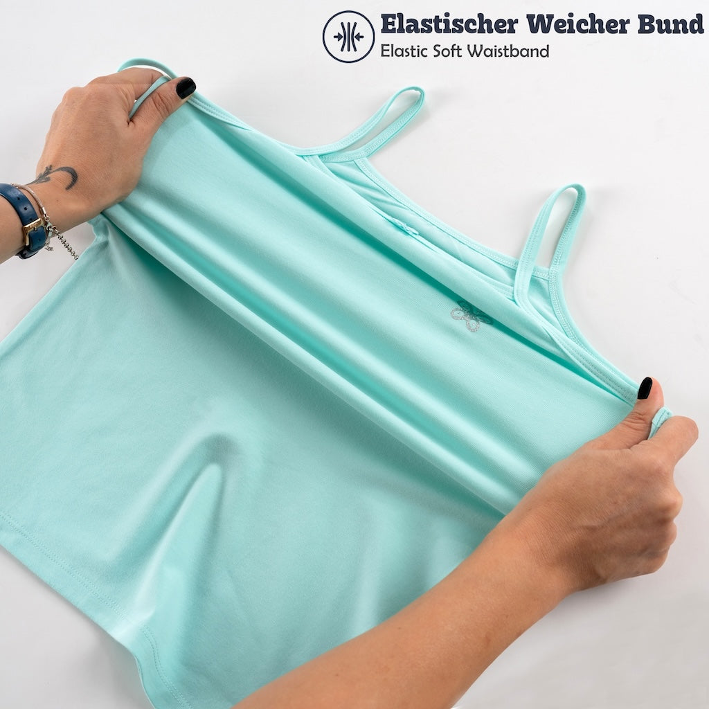 5er Set Mädchen Unterhemden - Strass - Bunt
